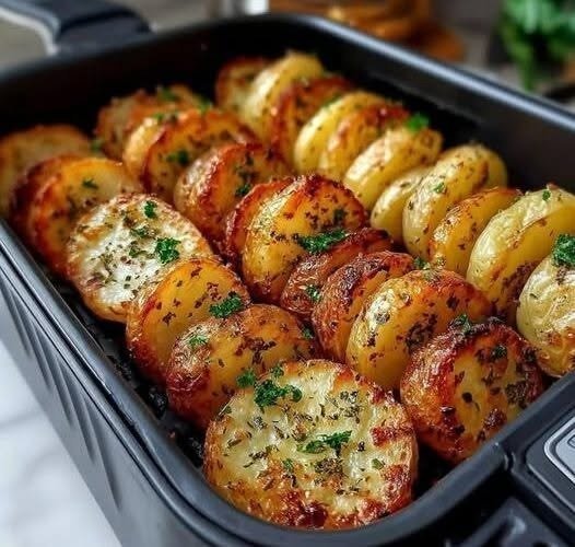 Healthy Oven Baked Potato Slices