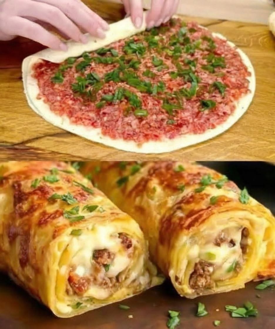 Ground Beef Tortilla Roll Ups